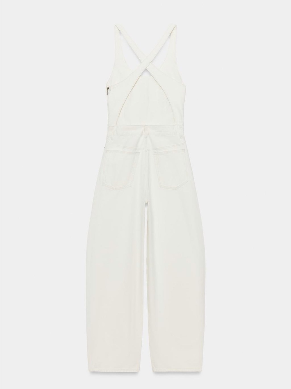 ZARA TRF DENIM STRAP JUMPSUIT size XL - Picture 5 of 13